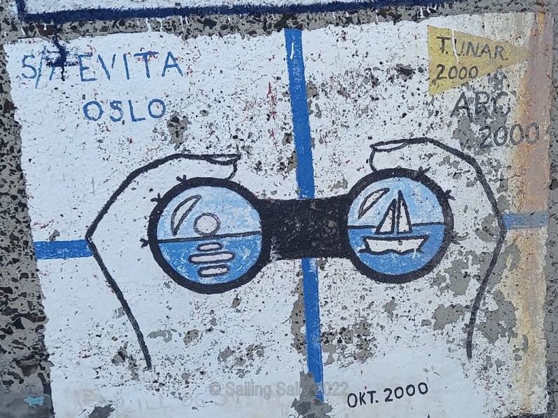 Norwegian pier paintings in Porto&nbsp;Santo